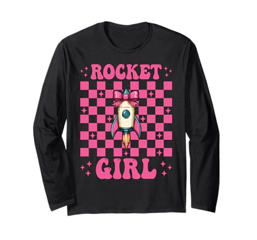 Rocket Girl Luft- und Raumfahrtingenieur, Luftfahrttechnik Langarmshirt von Womens Coquette Bow Aerospace Engineer Space Gifts