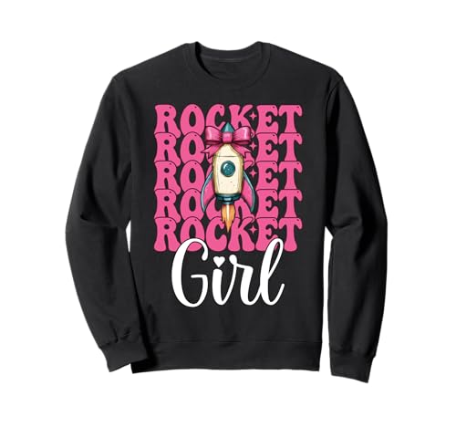 Rocket Girl Luft- und Raumfahrtingenieur, Luftfahrttechnik Sweatshirt von Womens Coquette Bow Aerospace Engineer Space Gifts
