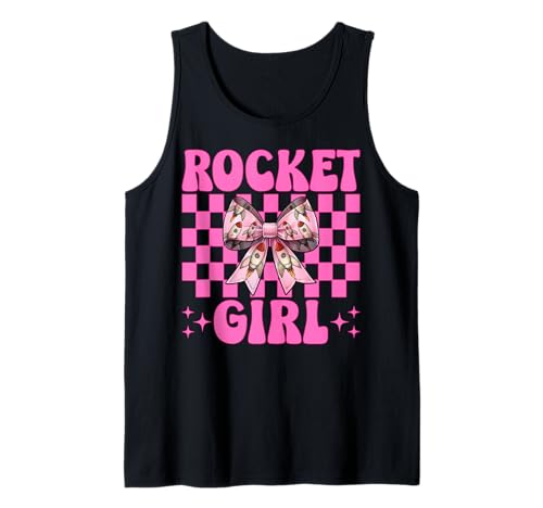 Rocket Girl Luft- und Raumfahrtingenieur, Luftfahrttechnik Tank Top von Womens Coquette Bow Aerospace Engineer Space Gifts