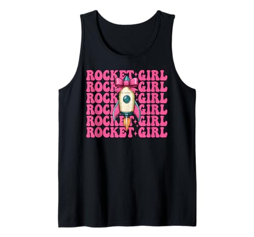 Rocket Girl Luft- und Raumfahrtingenieur, Luftfahrttechnik Tank Top von Womens Coquette Bow Aerospace Engineer Space Gifts