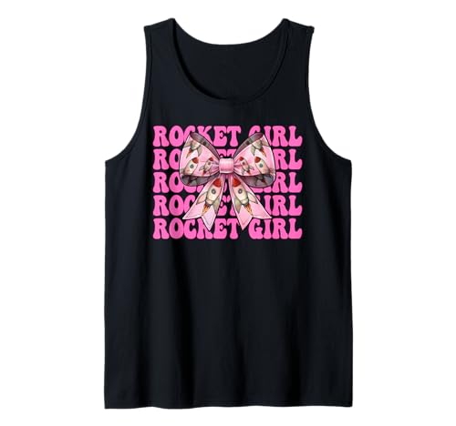 Rocket Girl Luft- und Raumfahrtingenieur, Luftfahrttechnik Tank Top von Womens Coquette Bow Aerospace Engineer Space Gifts