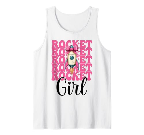 Rocket Girl Luft- und Raumfahrtingenieur, Luftfahrttechnik Tank Top von Womens Coquette Bow Aerospace Engineer Space Gifts