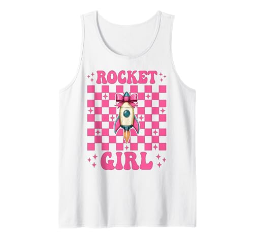 Rocket Girl Luft- und Raumfahrtingenieur, Luftfahrttechnik Tank Top von Womens Coquette Bow Aerospace Engineer Space Gifts