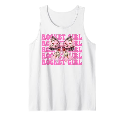 Rocket Girl Luft- und Raumfahrtingenieur, Luftfahrttechnik Tank Top von Womens Coquette Bow Aerospace Engineer Space Gifts