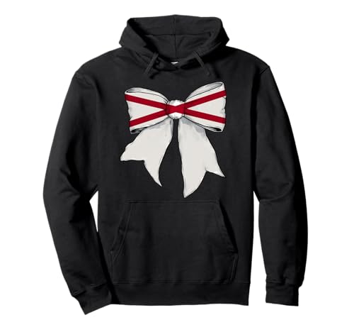 Kokettenschleifenband mit der Flagge des Bundesstaates Alabama für Mädchen Pullover Hoodie Kokettenschleifenband mit der Flagge des Bundesstaates Alabama für Mädchen Pullover Hoodie von Womens Coquette Bow Alabama Heritage Flag Gifts