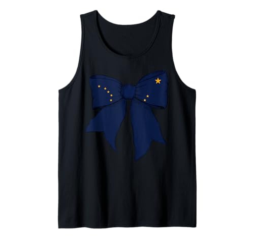 Kokettenschleifenband für Mädchen, Flagge des Bundesstaates Alaska Tank Top Kokettenschleifenband für Mädchen, Flagge des Bundesstaates Alaska Tank Top von Womens Coquette Bow Alaska Heritage Flag Gifts