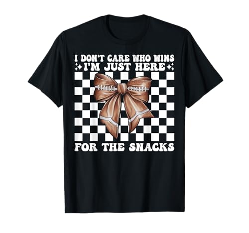 American Football-Mädchen Mama Es ist mir egal, wer gewinnt T-Shirt American Football-Mädchen Mama Es ist mir egal, wer gewinnt T-Shirt von Womens Coquette Bow American Football Player Gifts