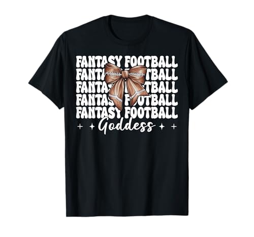 Fantasy-Football-Göttin, American Football-Mädchen, Mama T-Shirt Fantasy-Football-Göttin, American Football-Mädchen, Mama T-Shirt von Womens Coquette Bow American Football Player Gifts