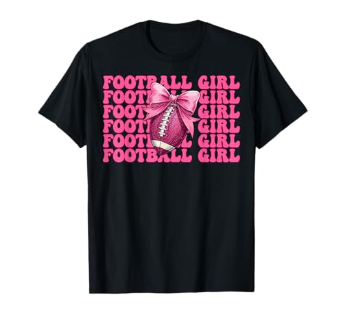 Football Girl American Football T-Shirt Football Girl American Football T-Shirt von Womens Coquette Bow American Football Player Gifts