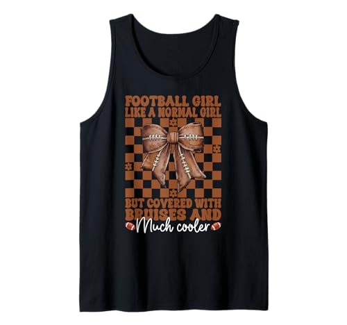 Football-Mädchen wie ein normales Mädchen American Football Tank Top Football-Mädchen wie ein normales Mädchen American Football Tank Top von Womens Coquette Bow American Football Player Gifts