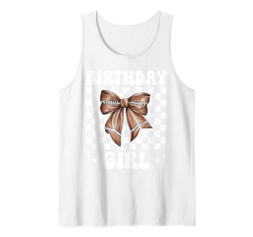 Geburtstag Mädchen American Football Mädchen Fußball Mama Tank Top Geburtstag Mädchen American Football Mädchen Fußball Mama Tank Top von Womens Coquette Bow American Football Player Gifts