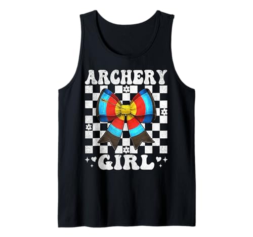 Bogenschießen Mädchen Bogenschießen Mutter Bogenschützer Bogen und Pfeil Muttertag Tank Top von Womens Coquette Bow Archery Archer Gifts
