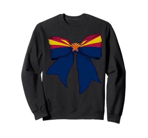 Kokettenschleifenband für Mädchen, Flagge des Bundesstaates Arizona Sweatshirt Kokettenschleifenband für Mädchen, Flagge des Bundesstaates Arizona Sweatshirt von Womens Coquette Bow Arizona Heritage Flag Gifts