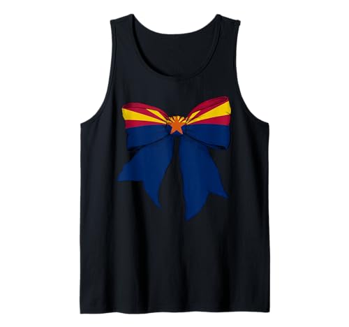 Kokettenschleifenband für Mädchen, Flagge des Bundesstaates Arizona Tank Top Kokettenschleifenband für Mädchen, Flagge des Bundesstaates Arizona Tank Top von Womens Coquette Bow Arizona Heritage Flag Gifts