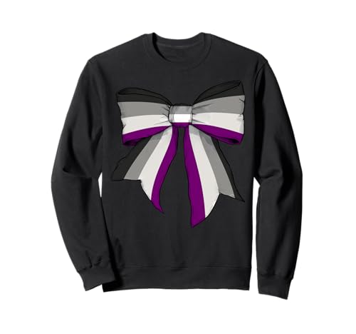 Asexual Pride Flag Ace LGBTQ Coquette Bow für Mädchen Sweatshirt Asexual Pride Flag Ace LGBTQ Coquette Bow für Mädchen Sweatshirt von Womens Coquette Bow Asexual Pride LGBTQ Gifts