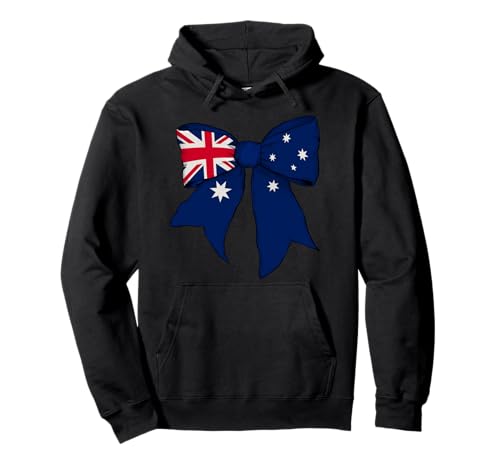 Australien Australien Pride Flag Girl Coquette Bow Ribbon Pullover Hoodie Australien Australien Pride Flag Girl Coquette Bow Ribbon Pullover Hoodie von Womens Coquette Bow Australia Heritage Flag Gifts