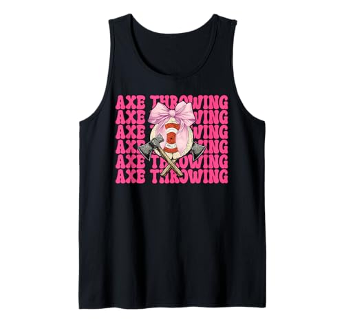 Axt Werfen Axt Werfer Mädchen Tank Top von Womens Coquette Bow Axe Throwing Axe Thrower Gifts