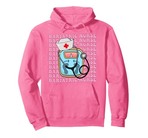 Bariatrische Krankenschwester, RN Girl, Kokettenschleife, rosafarbenes Band Pullover Hoodie von Womens Coquette Bow Bariatric Nurse Nursing Gifts