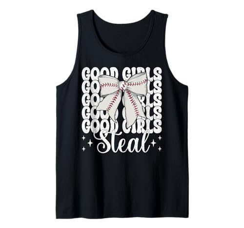 Baseball Mädchen Baseball Mama Muttertag Gute Mädchen stehlen Tank Top Baseball Mädchen Baseball Mama Muttertag Gute Mädchen stehlen Tank Top von Womens Coquette Bow Baseball Player Gifts