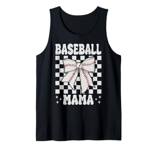 Baseball Mama Baseball Mama Muttertag Kokette Schleife Tank Top Baseball Mama Baseball Mama Muttertag Kokette Schleife Tank Top von Womens Coquette Bow Baseball Player Gifts
