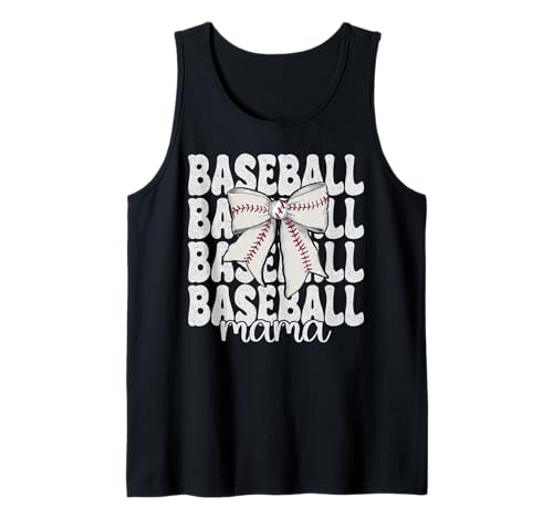 Baseball Mama Baseball Mama Muttertag Kokette Schleife Tank Top Baseball Mama Baseball Mama Muttertag Kokette Schleife Tank Top von Womens Coquette Bow Baseball Player Gifts
