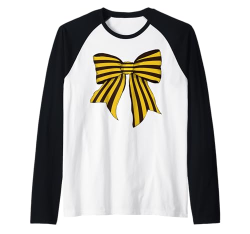 Biene gelb Streifen Muster Halloween Kostüm Mädchen Kokette Raglan Biene gelb Streifen Muster Halloween Kostüm Mädchen Kokette Raglan von Womens Coquette Bow Bee Yellow Gifts