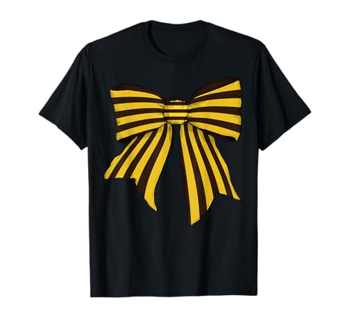 Biene gelb Streifen Muster Halloween Kostüm Mädchen Kokette T-Shirt Biene gelb Streifen Muster Halloween Kostüm Mädchen Kokette T-Shirt von Womens Coquette Bow Bee Yellow Gifts