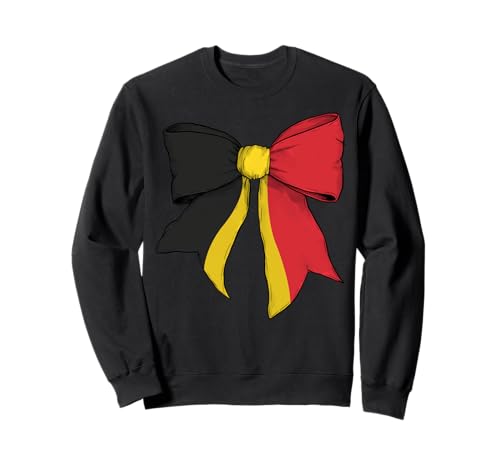 Belgien Belgien Pride Flag Girl Coquette Bow Ribbon Sweatshirt Belgien Belgien Pride Flag Girl Coquette Bow Ribbon Sweatshirt von Womens Coquette Bow Belgium Heritage Flag Gifts