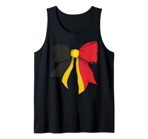 Belgien Belgien Pride Flag Girl Coquette Bow Ribbon Tank Top Belgien Belgien Pride Flag Girl Coquette Bow Ribbon Tank Top von Womens Coquette Bow Belgium Heritage Flag Gifts