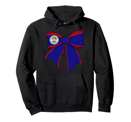 Kokettenschleifenband mit Belize-Flagge für Mädchen Pullover Hoodie Kokettenschleifenband mit Belize-Flagge für Mädchen Pullover Hoodie von Womens Coquette Bow Belize Heritage Flag Gifts