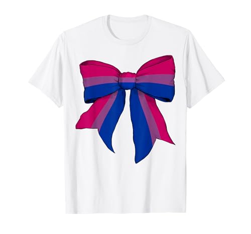 Bisexual Pride Bi Flag LGBTQ Girl Kokette Bow T-Shirt Bisexual Pride Bi Flag LGBTQ Girl Kokette Bow T-Shirt von Womens Coquette Bow Bisexual Pride LGBTQ Gifts