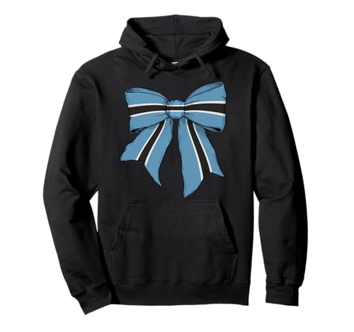 Botswana Botswana Pride Flag Coquette Schleifenband für Mädchen Pullover Hoodie von Womens Coquette Bow Botswana Heritage Flag Gifts