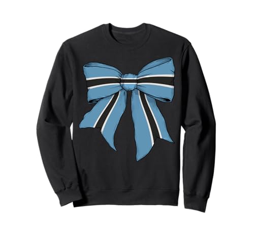 Botswana Botswana Pride Flag Coquette Schleifenband für Mädchen Sweatshirt von Womens Coquette Bow Botswana Heritage Flag Gifts