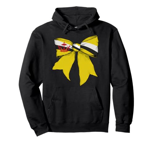 Kokettenschleifenband mit Flagge von Brunei Brunei, für Mädchen Pullover Hoodie von Womens Coquette Bow Brunei Heritage Flag Gifts