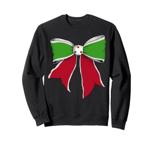 Burundi Burkinabé Pride Flag Coquette Schleifenband für Mädchen Sweatshirt Burundi Burkinabé Pride Flag Coquette Schleifenband für Mädchen Sweatshirt von Womens Coquette Bow Burundi Heritage Flag Gifts