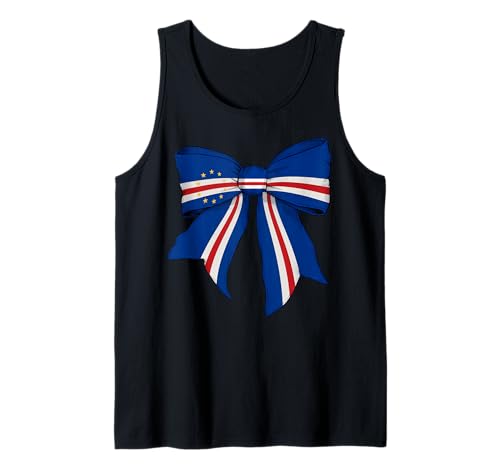 Cabo Verde Burundian Pride Flag Girl Coquette Schleife Band Tank Top Cabo Verde Burundian Pride Flag Girl Coquette Schleife Band Tank Top von Womens Coquette Bow Cabo Verde Heritage Flag Gifts