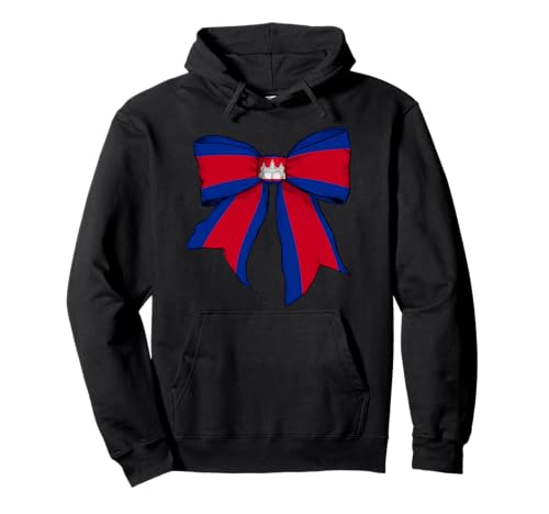 Kambodscha Kambodscha Pride Flagge Mädchen Kokette Schleife Band Pullover Hoodie von Womens Coquette Bow Cambodia Heritage Flag Gifts