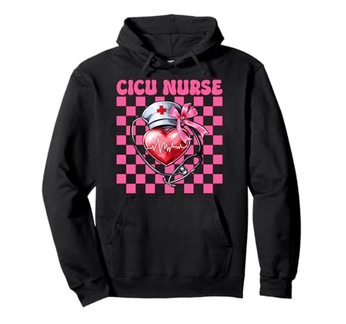 CICU Krankenschwester Herzkrankenschwester VICU ICU Kardiologie Mädchen Mama Pullover Hoodie CICU Krankenschwester Herzkrankenschwester VICU ICU Kardiologie Mädchen Mama Pullover Hoodie von Womens Coquette Bow Cardiac Nurse Cardiology Gifts