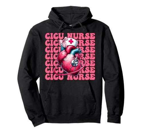 CICU Krankenschwester Herzkrankenschwester VICU ICU Kardiologie Mädchen Mama Pullover Hoodie CICU Krankenschwester Herzkrankenschwester VICU ICU Kardiologie Mädchen Mama Pullover Hoodie von Womens Coquette Bow Cardiac Nurse Cardiology Gifts