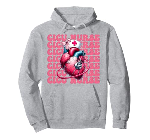 CICU Krankenschwester Herzkrankenschwester VICU ICU Kardiologie Mädchen Mama Pullover Hoodie CICU Krankenschwester Herzkrankenschwester VICU ICU Kardiologie Mädchen Mama Pullover Hoodie von Womens Coquette Bow Cardiac Nurse Cardiology Gifts