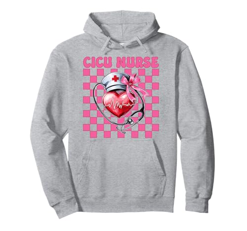 CICU Krankenschwester Herzkrankenschwester VICU ICU Kardiologie Mädchen Mama Pullover Hoodie CICU Krankenschwester Herzkrankenschwester VICU ICU Kardiologie Mädchen Mama Pullover Hoodie von Womens Coquette Bow Cardiac Nurse Cardiology Gifts