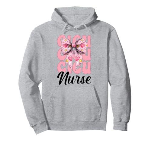 CICU Krankenschwester Herzkrankenschwester VICU ICU Kardiologie Mädchen Mama Pullover Hoodie CICU Krankenschwester Herzkrankenschwester VICU ICU Kardiologie Mädchen Mama Pullover Hoodie von Womens Coquette Bow Cardiac Nurse Cardiology Gifts