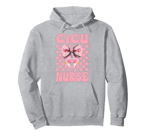 CICU Krankenschwester Herzkrankenschwester VICU ICU Kardiologie Mädchen Mama Pullover Hoodie CICU Krankenschwester Herzkrankenschwester VICU ICU Kardiologie Mädchen Mama Pullover Hoodie von Womens Coquette Bow Cardiac Nurse Cardiology Gifts