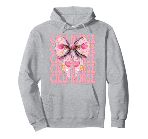 CICU Krankenschwester Herzkrankenschwester VICU ICU Kardiologie Mädchen Mama Pullover Hoodie CICU Krankenschwester Herzkrankenschwester VICU ICU Kardiologie Mädchen Mama Pullover Hoodie von Womens Coquette Bow Cardiac Nurse Cardiology Gifts