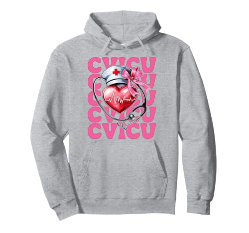 CVICU Herzkrankenschwester VICU ICU CICU Kardiologie Mädchen Mama Pullover Hoodie CVICU Herzkrankenschwester VICU ICU CICU Kardiologie Mädchen Mama Pullover Hoodie von Womens Coquette Bow Cardiac Nurse Cardiology Gifts