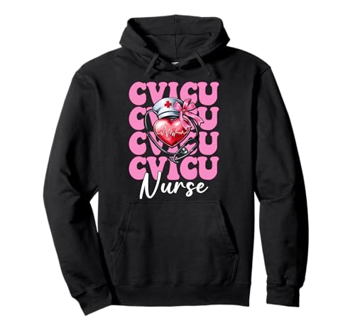 CVICU Krankenschwester Herzkrankenschwester VICU ICU CICU Kardiologie Mädchen Mama Pullover Hoodie CVICU Krankenschwester Herzkrankenschwester VICU ICU CICU Kardiologie Mädchen Mama Pullover Hoodie von Womens Coquette Bow Cardiac Nurse Cardiology Gifts