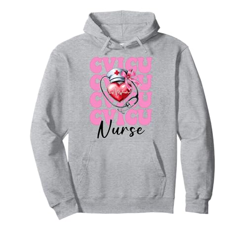 CVICU Krankenschwester Herzkrankenschwester VICU ICU CICU Kardiologie Mädchen Mama Pullover Hoodie CVICU Krankenschwester Herzkrankenschwester VICU ICU CICU Kardiologie Mädchen Mama Pullover Hoodie von Womens Coquette Bow Cardiac Nurse Cardiology Gifts