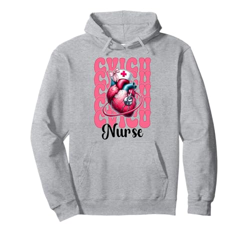 CVICU Krankenschwester Herzkrankenschwester VICU ICU CICU Kardiologie Mädchen Mama Pullover Hoodie CVICU Krankenschwester Herzkrankenschwester VICU ICU CICU Kardiologie Mädchen Mama Pullover Hoodie von Womens Coquette Bow Cardiac Nurse Cardiology Gifts