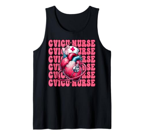 CVICU Krankenschwester Herzkrankenschwester VICU ICU CICU Kardiologie Mädchen Mama Tank Top CVICU Krankenschwester Herzkrankenschwester VICU ICU CICU Kardiologie Mädchen Mama Tank Top von Womens Coquette Bow Cardiac Nurse Cardiology Gifts