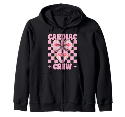 Cardiac Crew Cardiac Nurse VICU ICU CICU Kardiologie Mädchen Mama Kapuzenjacke Cardiac Crew Cardiac Nurse VICU ICU CICU Kardiologie Mädchen Mama Kapuzenjacke von Womens Coquette Bow Cardiac Nurse Cardiology Gifts